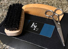 Grooming Kit including scissors, comb and brush