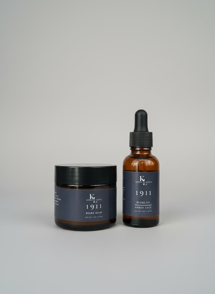 Two beard care products from King & Lotus